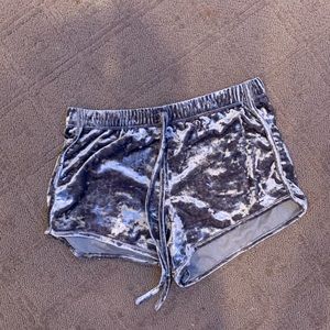velvet shorts